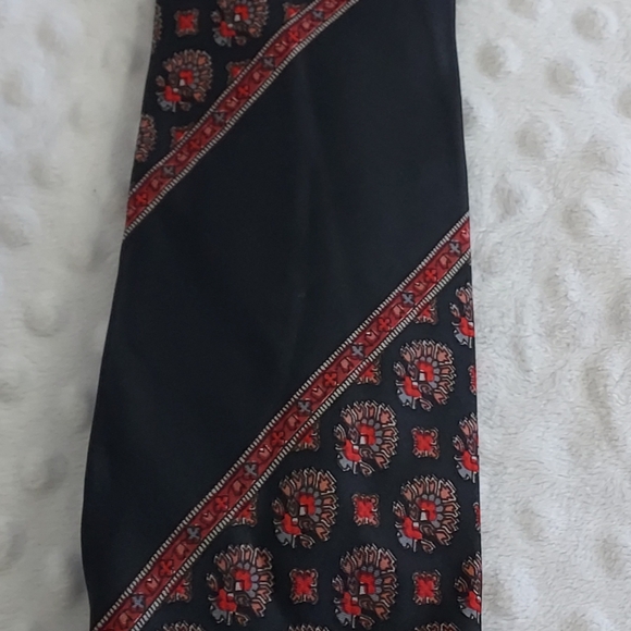 Vintage Christian Dior Tie Cravates Baskin Collab Logo Paris New York Necktie - Picture 10 of 13